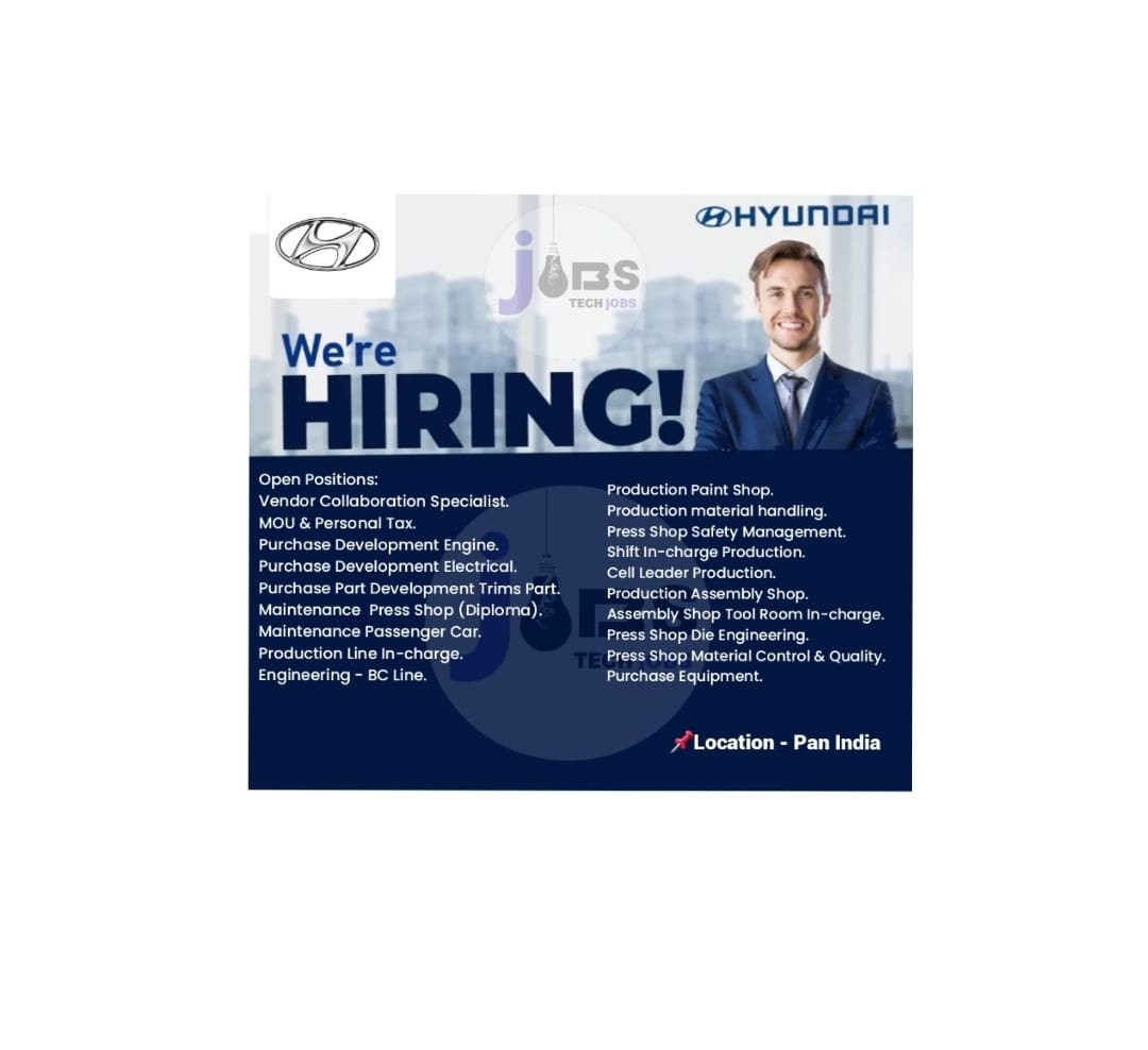 Career - Opportunity | Hyundai Motor Job in India