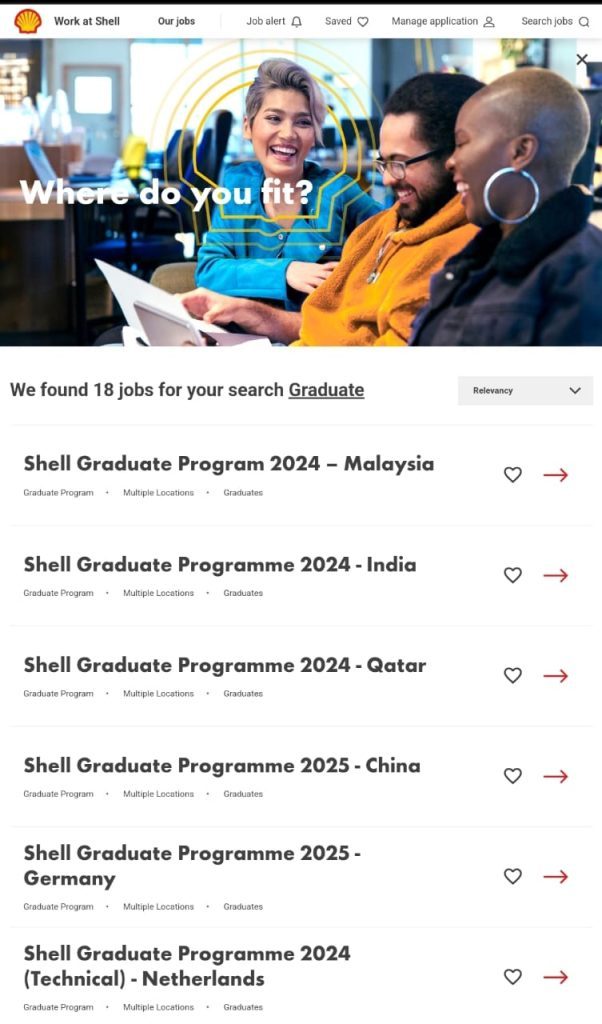 Shell Graduate Engineer Trainee & Internship Opportunities 2024-2025