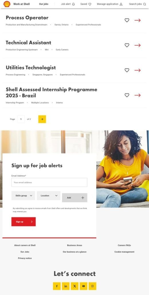 Shell Graduate Engineer Trainee & Internship Opportunities 2024-2025