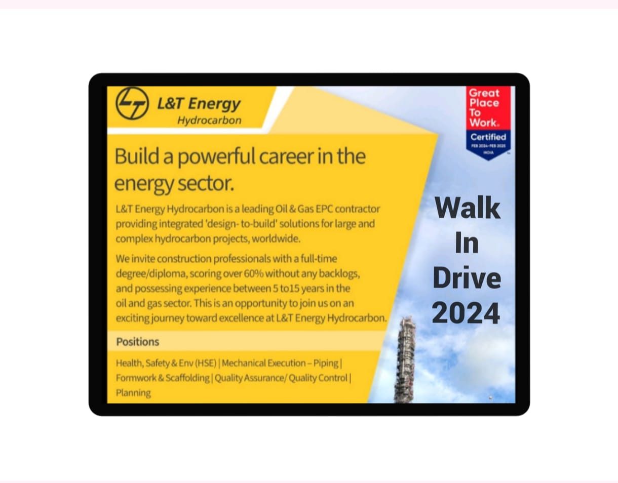 Walk-In Drive Interview from Larsen and Toubro