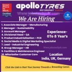 Apollo Tyres Ltd: Career in a Leading Global Tyre