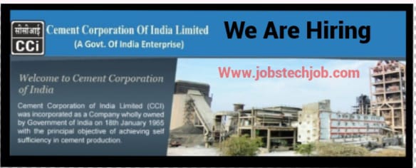 Government Job Vacancies 2024 at Cement Corporation of India (CCI)