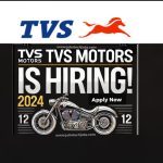 TVS Motor Company Job Vacancy 2024 Online Form for Various Posts