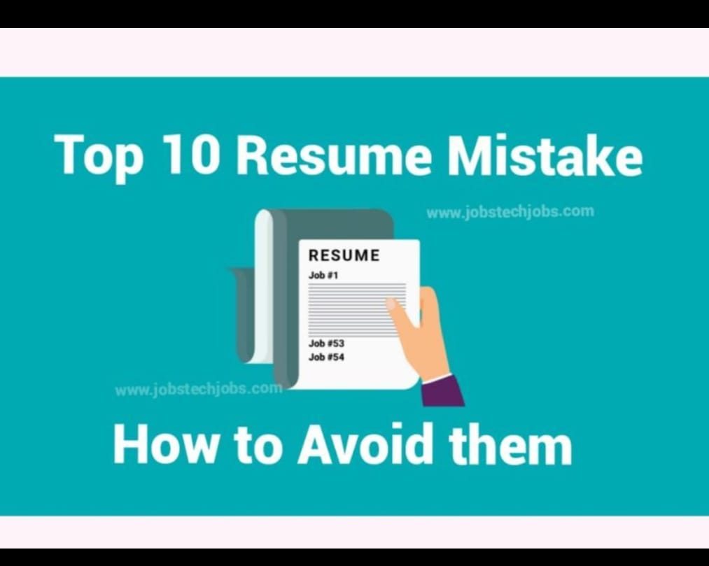 Private: Top 10 Resume Mistakes and How to Avoid Them