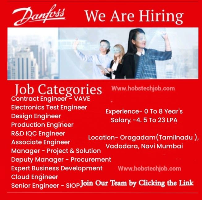 Danfoss India careers Opportunities 2024: