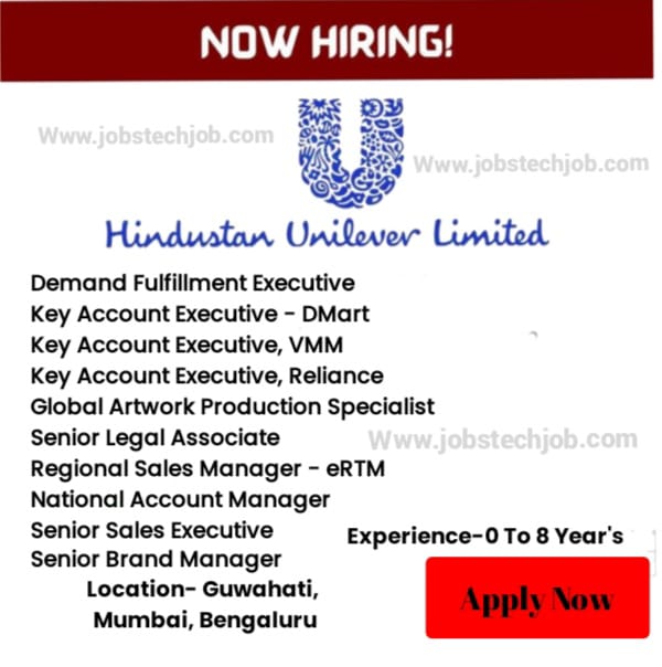 Hindustan Unilever Job Vacancy / FMCG Company Unilever Hiring Jobs-2024