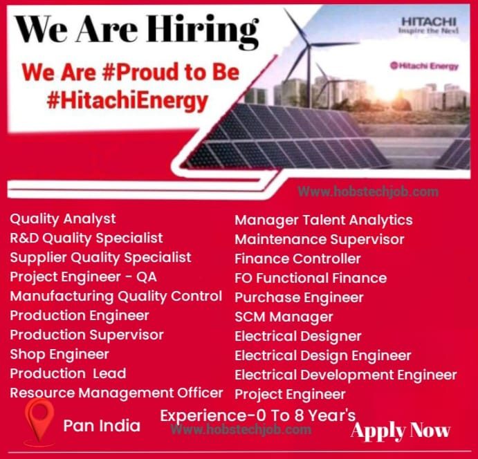 Job opportunities in energy sector for Quality / Hitachi Group Jobs