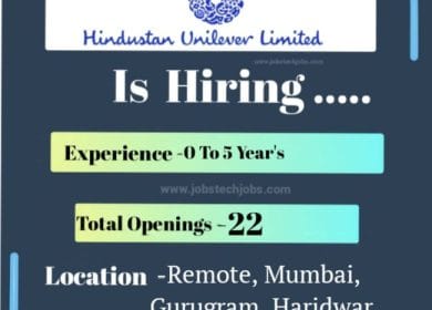 Hindustan unilever job vacancy / FMCG Company Unilever Hiring Jobs-2024