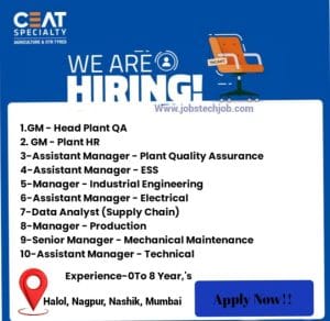 CEAT Tyres Job Opportunities-2024