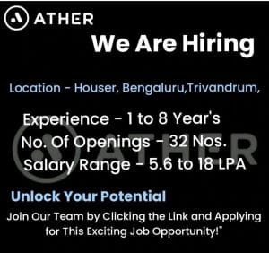 ATHER ENERGY Job Vacancy in Bengaluru-2024