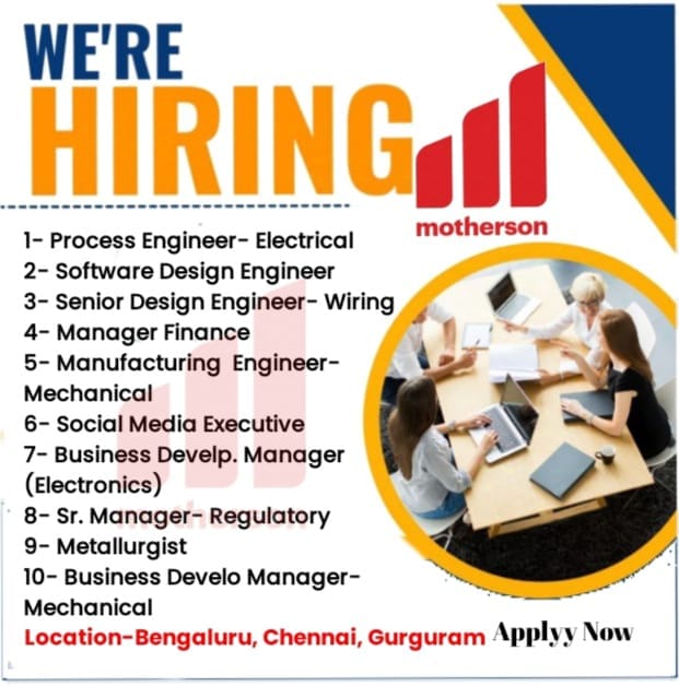 motherson sumi Job Opportunities in India-2024