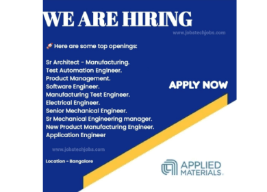 Top 10 New Jobs at applied materials in Bangalore