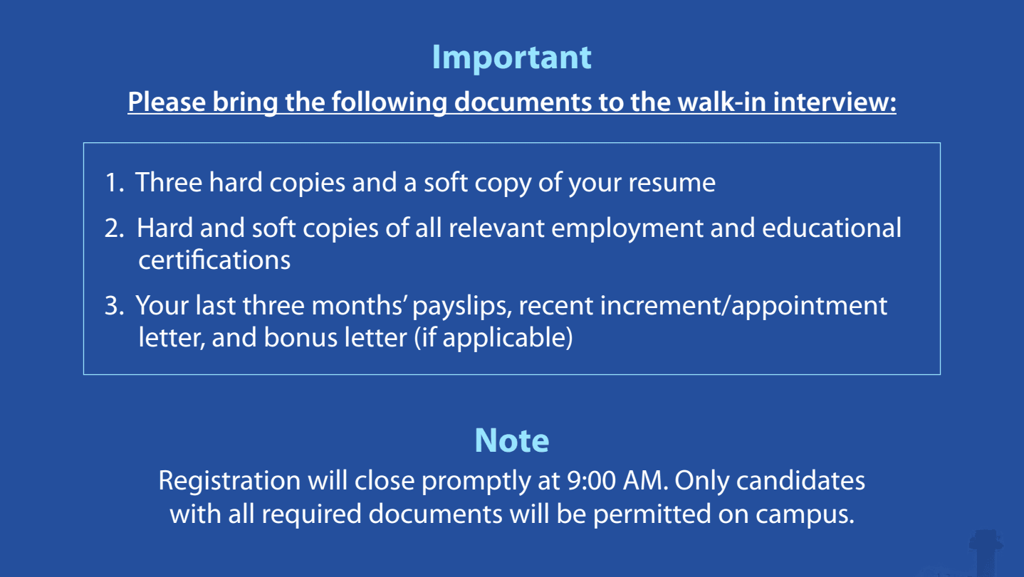 Walk-In Drive from Tata Electronics 2024