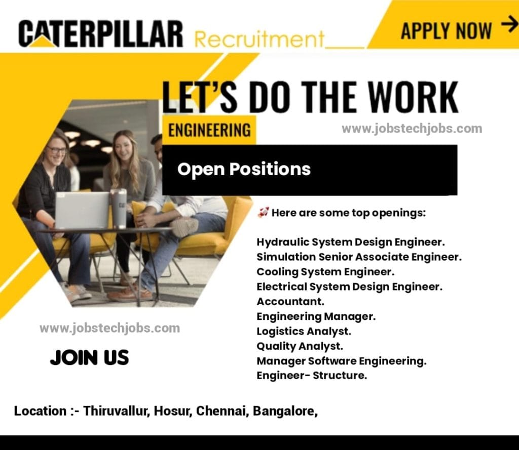 Top 10 New Jobs Opportunity At Caterpillar