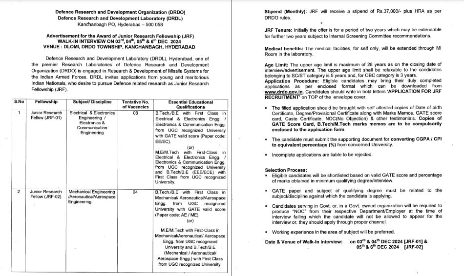 Ordnance Factory Recruitment November 2024–2025