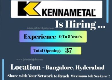 Kennametal Top 10 Latest Job Openings - 2025