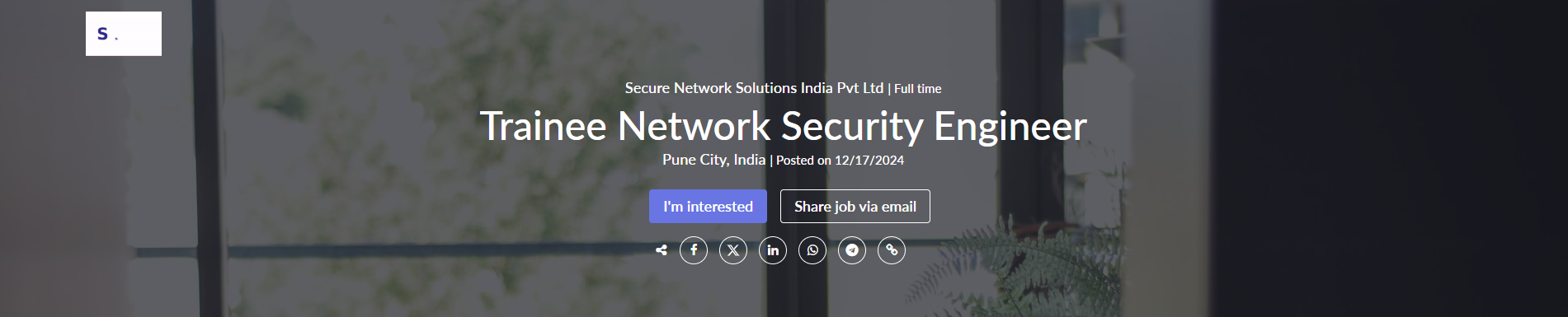 Trainee Network Security Engineer