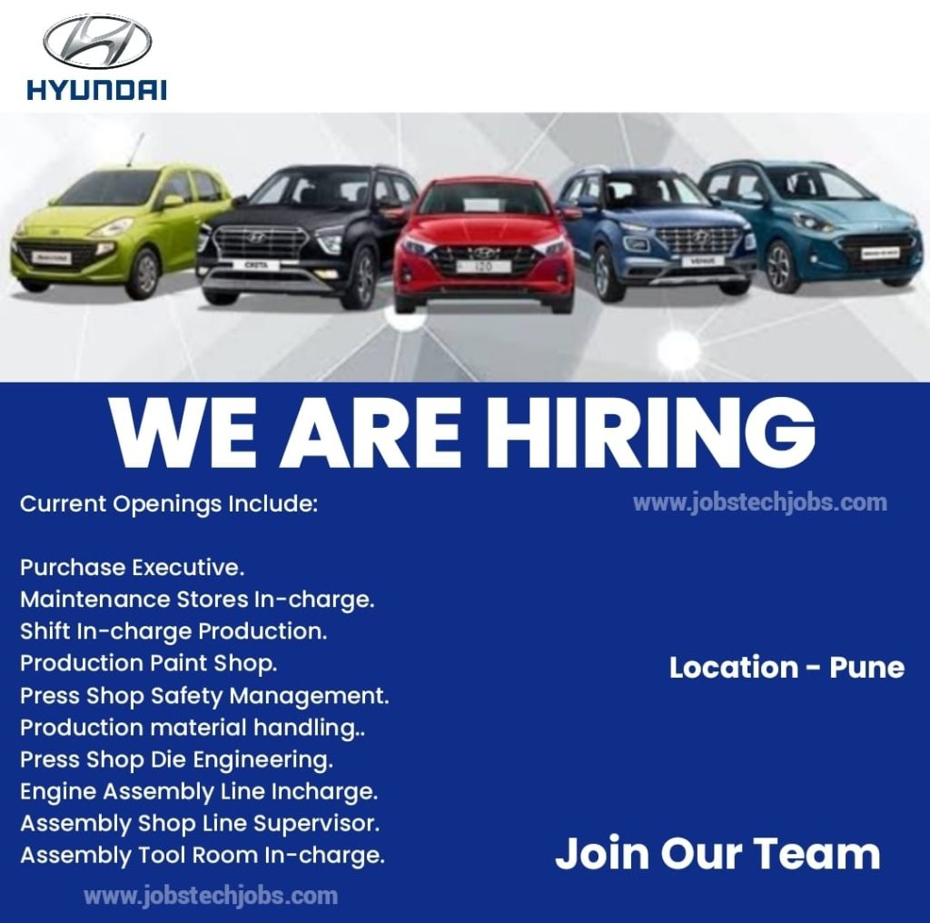 Top 10 New Job Vacancy From Hyundai In Pune