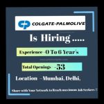 Colgate-Palmolive Latest Job Opportunities - 2025