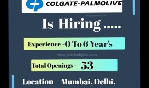 Colgate-Palmolive Latest Job Opportunities - 2025