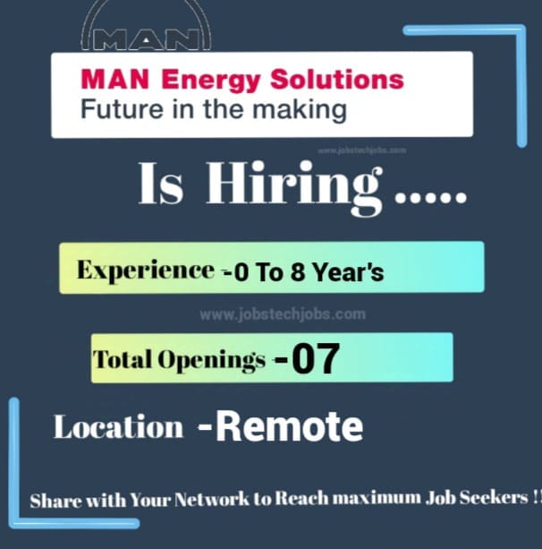 Latest Job Opportunities at MAN Energy Solutions-2025