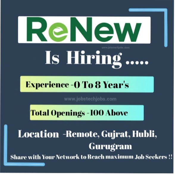 Latest Job Opportunities at ReNew 2024-25