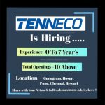 Latest Top 10 Job Opportunities at Tenneco-2025