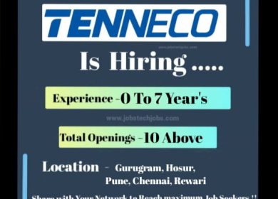 Latest Top 10 Job Opportunities at Tenneco-2025