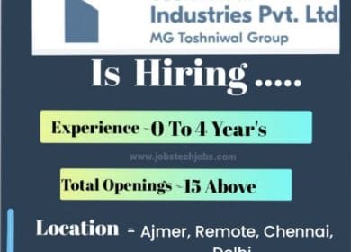 Toshniwal Industries Latest Top 15 Jobs 2024-25