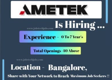 Top 10 Latest Job Opportunities in AMETEK - 2025