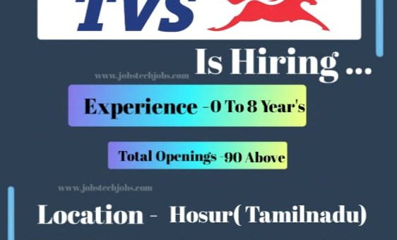 Latest Top 10 Job Vacancy in TVS Motors - 2025