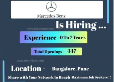 Mercedes-Benz Latest Job Opportunities in Bangalore