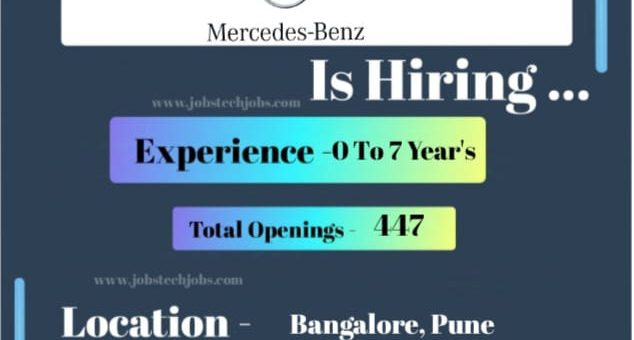 Mercedes-Benz Latest 12 Job Openings - 2025