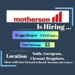 Top 10 Latest Job Opportunities at Motherson - 2025