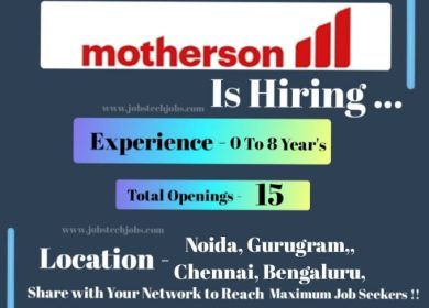 Top 10 Latest Job Opportunities at Motherson - 2025