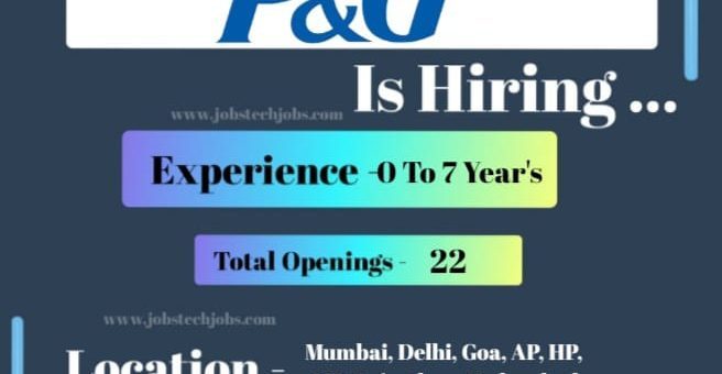 P&G India Latest Jobs Opportunities -2025