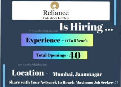 Top 10 Latest Job Opportunities at Reliance Industries 2025