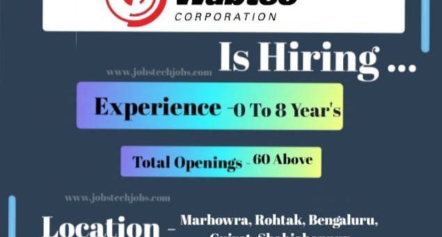 Latest Top 10 Job Vacancy in Wabtec - 2025