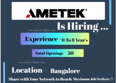 Ametek Latest Job Opportunities Feb-2025