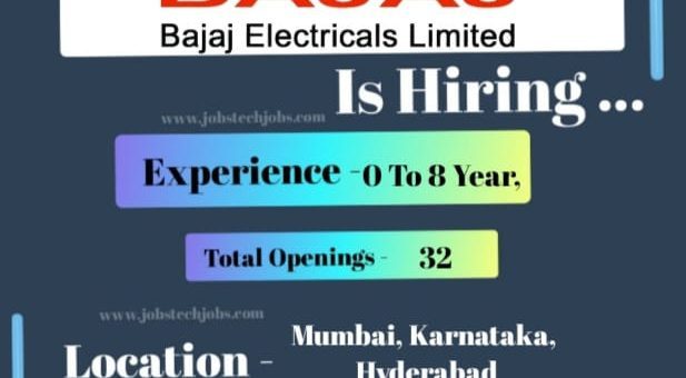 Bajaj Electricals Exciting Job Opportunities - 2025