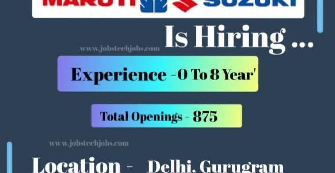 Maruti Suzuki Exciting Job Opening in February 2025