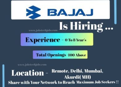 Bajaj Auto Mega Recruitment Drive February 2025