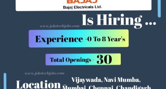 Exciting Job Opportunities at Bajaj Electricals