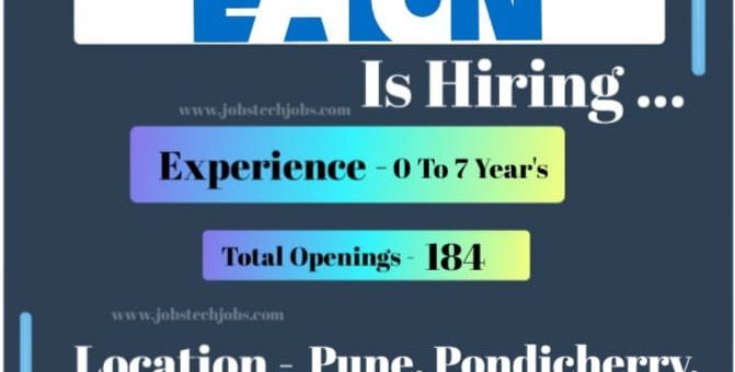 Eaton Exciting Job Opportunities February 2025