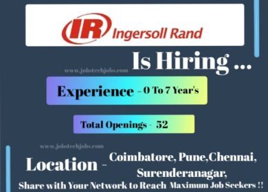 Ingersoll Rand Exciting Job Opportunities