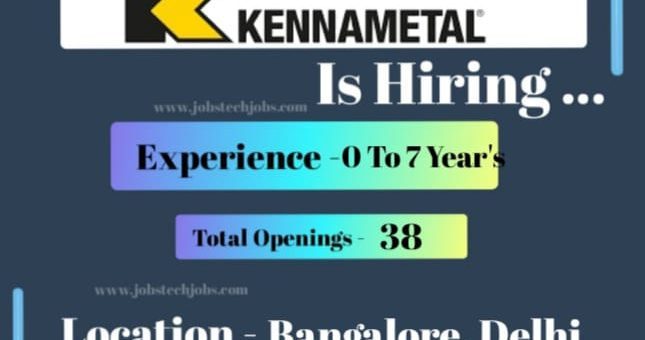 Kennametal Mega Recruitment Drive for Remote/Office | February 2025