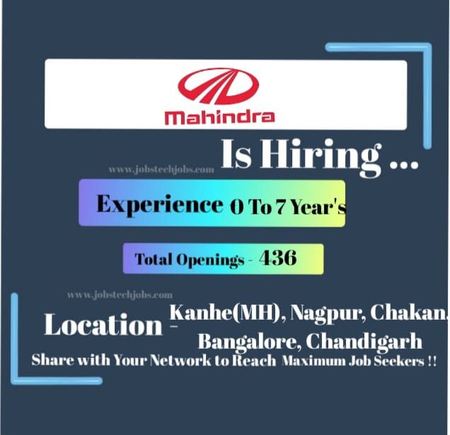 Mahindra & Mahindra Ltd Latest Job Opportunities