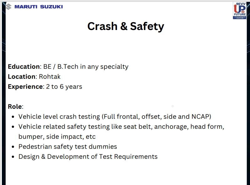 Maruti Suzuki Virtual Hiring Drive at Rohtak Feb-2025