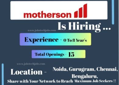 Motherson Top 10 Job Opportunities February 2025