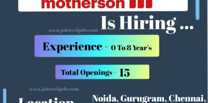 Motherson Top 10 Job Opportunities February 2025